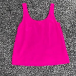NWOT Lily Pulitzer Hot Pink SM Silk Tank Top